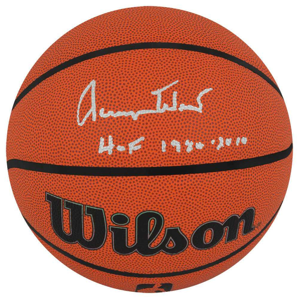 Jerry West Signed Wilson Indoor/Outdoor NBA Basketball w/HOF 1980, 2010 - Schwartz Authenticated