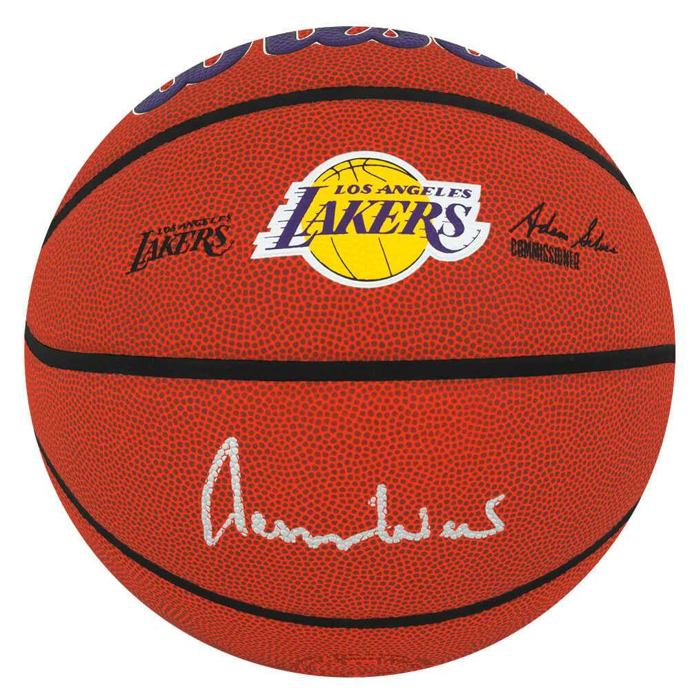 Jerry West Signed Wilson Los Angeles Lakers Logo NBA Basketball - Schwartz Authenticated