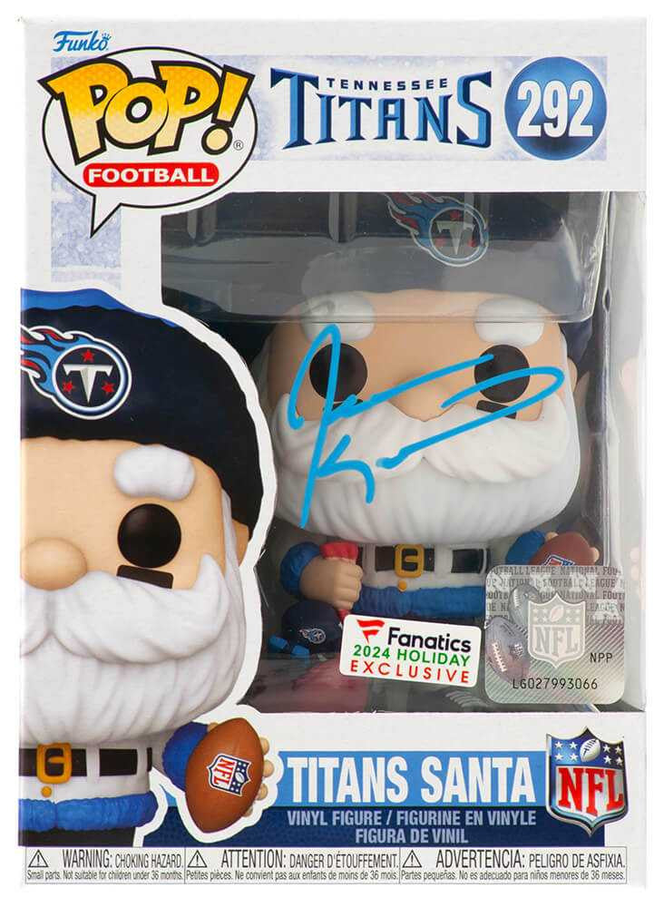 Jevon Kearse Signed Tennessee Titans SANTA Funko Pop Doll #292