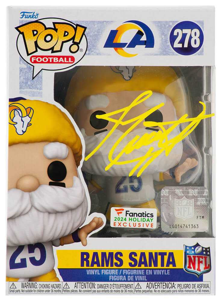 Jim Everett Signed Los Angeles Rams SANTA Funko Pop Doll #278
