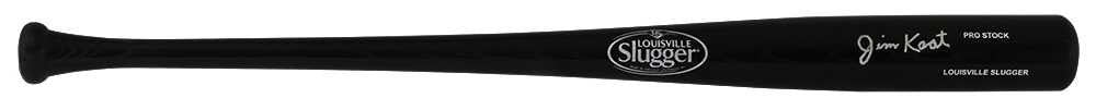 Jim Kaat Signed Louisville Slugger Pro Stock Black Baseball Bat