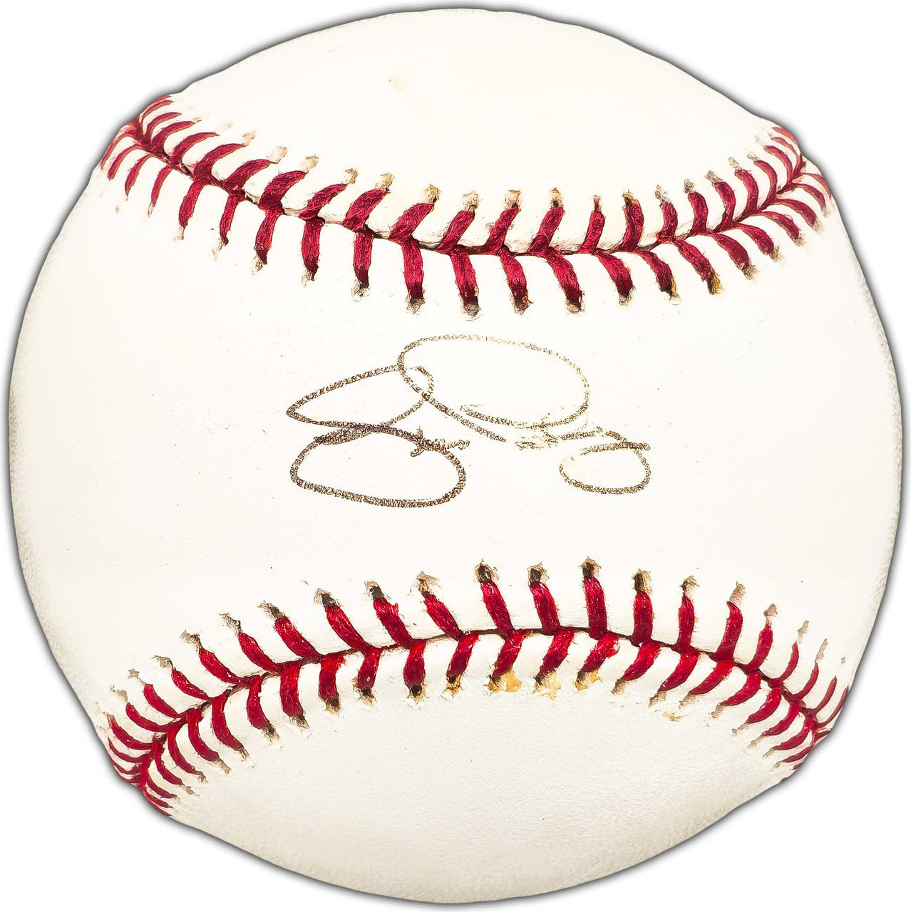 Jim Presley Autographed Official MLB Baseball Seattle Mariners, Atlanta Braves Beckett BAS #BK44521