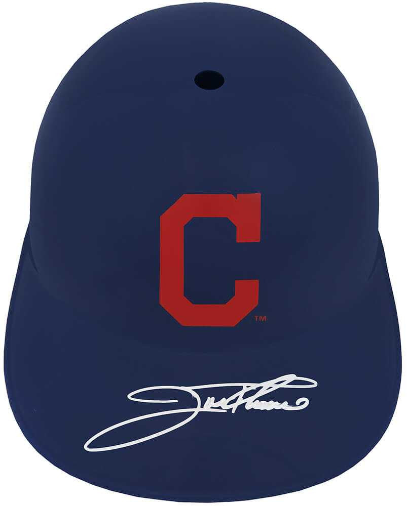 Jim Thome Signed Cleveland Indians Souvenir Replica Batting Helmet - Schwartz Authenticated