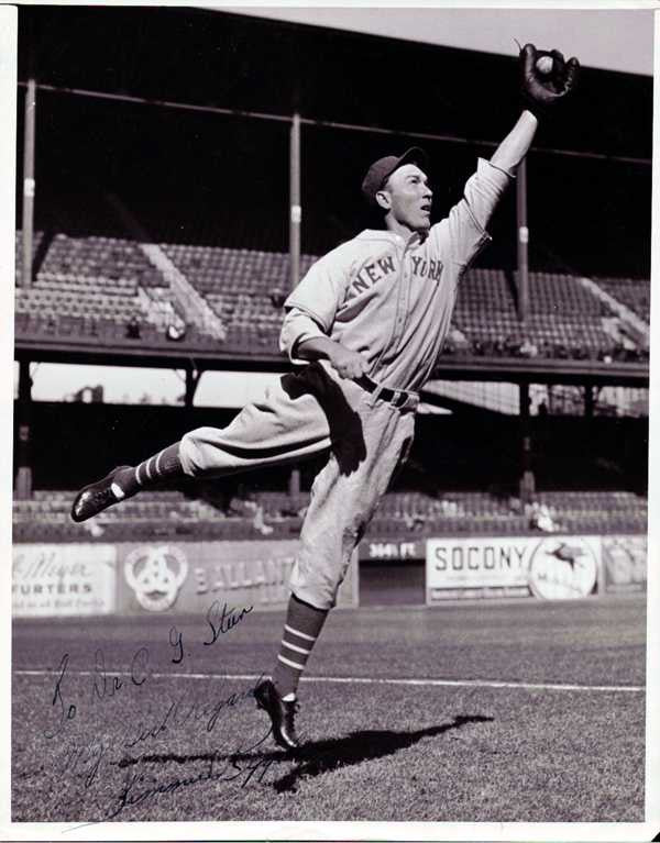 Jimmie Ripple Autographed 8x10 Photo New York Giants "To Dr. Steen Best Regards" PSA/DNA #Y01999