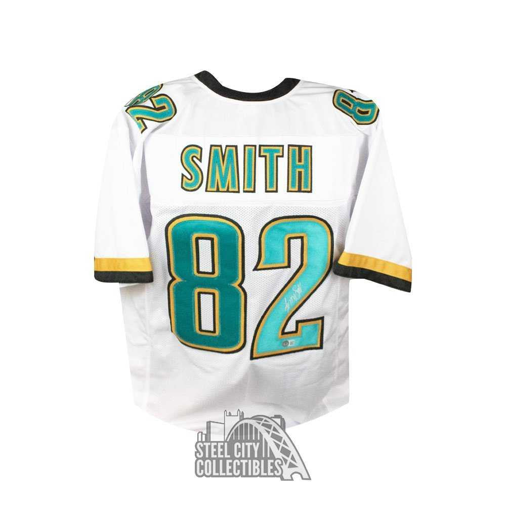Jimmy Smith Autographed Jacksonville Custom White Football Jersey - BAS