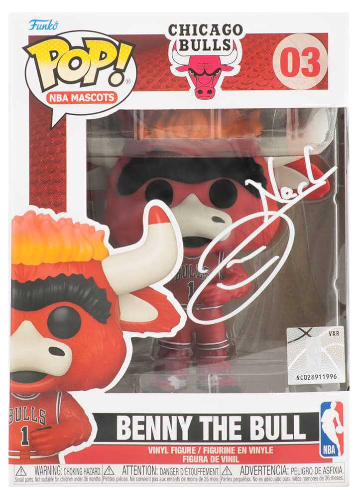 Joakim Noah Signed Chicago Bulls Benny The Bull Mascot Funko Pop Figurine #3 - Schwartz Authenticated