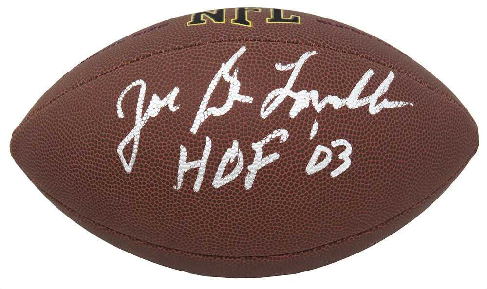 Joe DeLamielleure Signed Wilson Super Grip Full Size NFL Football w/HOF'03