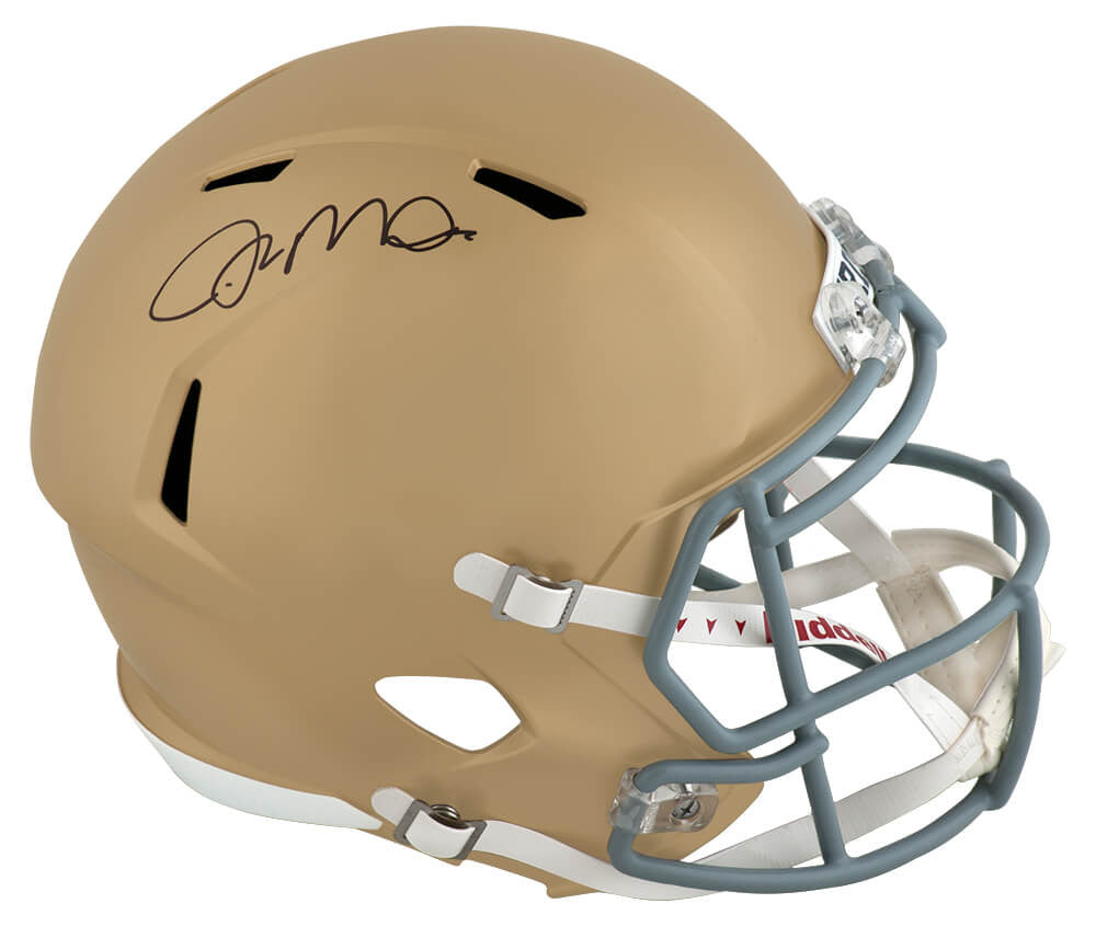 Joe Montana Signed Notre Dame Fighting Irish Riddell Full Size Speed Replica Helmet - Fanatics