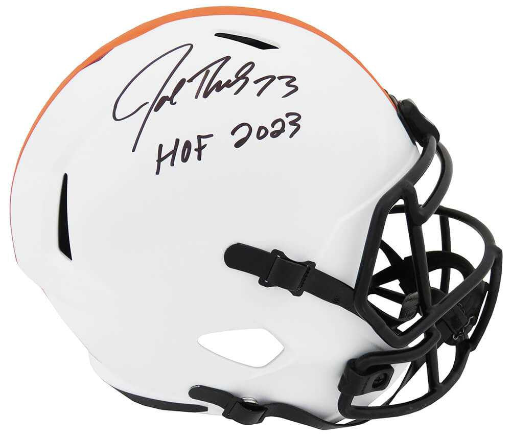 Joe Thomas Signed Cleveland Browns Lunar Eclipse Riddell Full Size Speed Helmet w/HOF'23 - Schwartz Authenticated