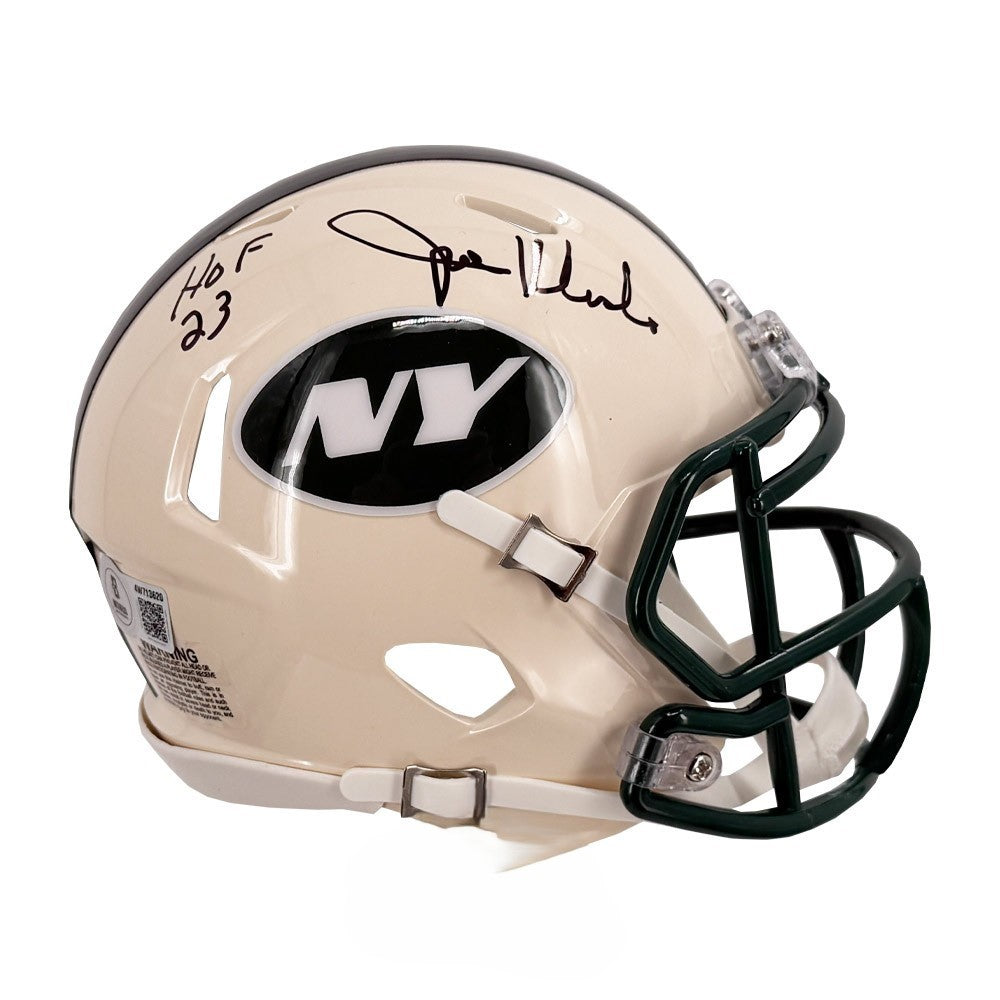 Joe Klecko HOF 23 Autographed New York Jets Retro Mini Football Helmet - BAS