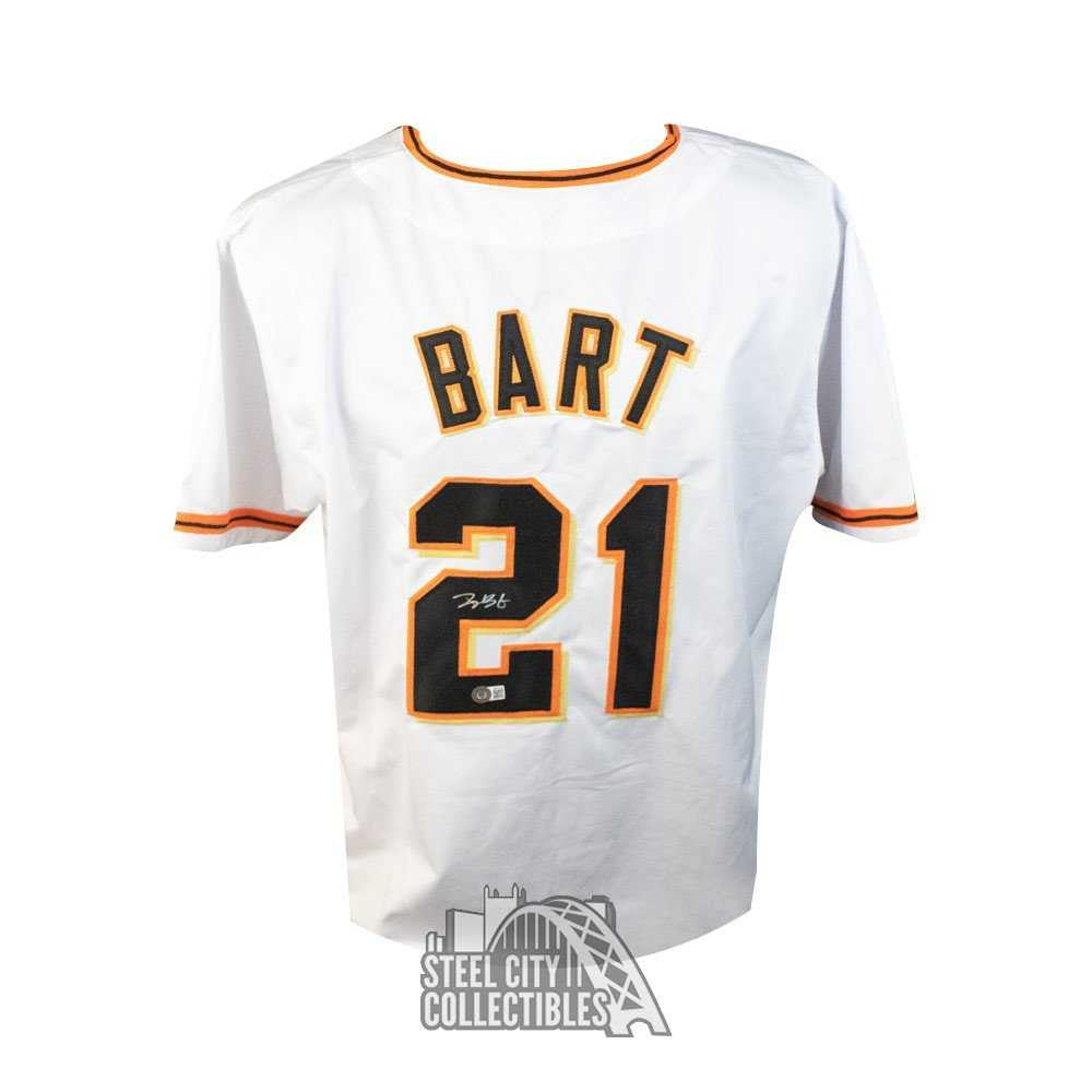 Joey Bart Autographed San Francisco White Custom Baseball Jersey - BAS