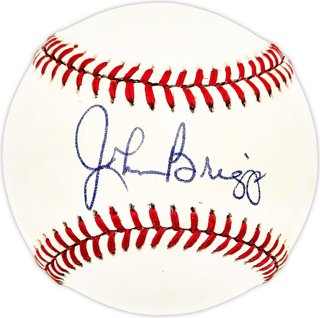 John Johnny Briggs Autographed Official NL Baseball Philadelphia Phillies SKU #225954