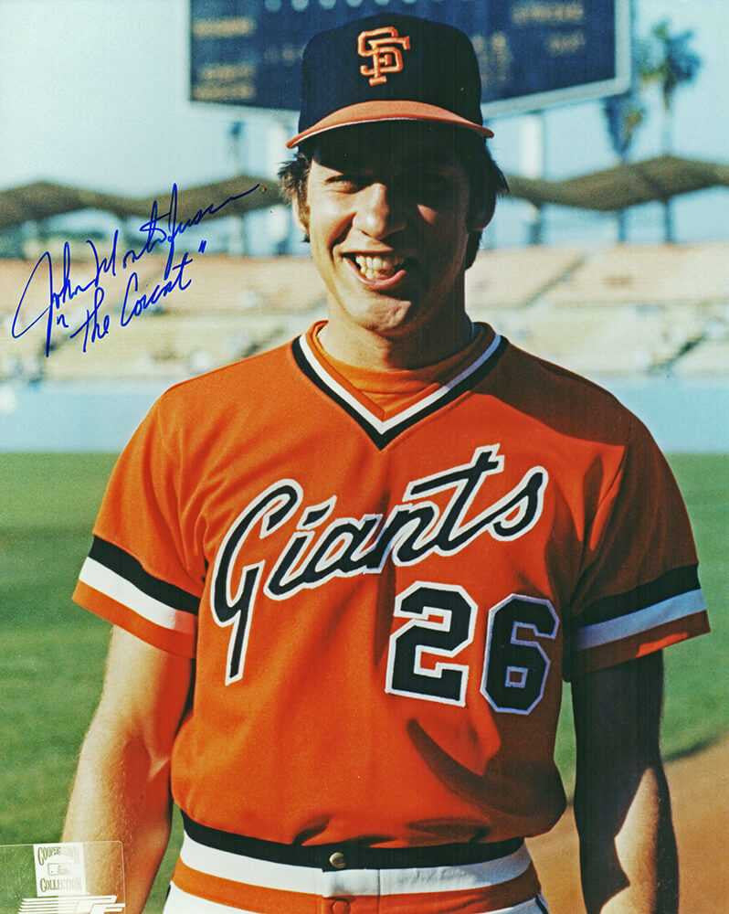 John Montefusco Signed San Francisco Giants Pose 8x10 Photo w/The Count - Schwartz Authenticated