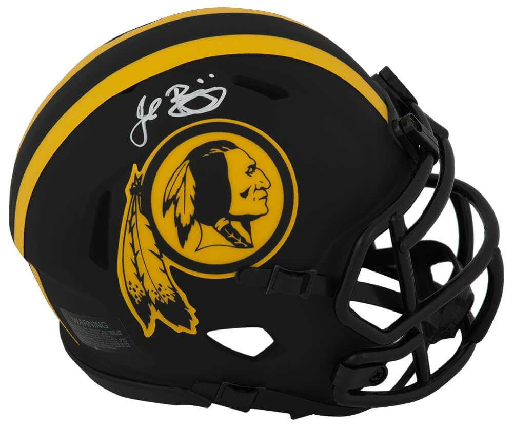 John Riggins Signed Washington Commanders ECLIPSE Black Matte Riddell Speed Mini Helmet - Schwartz Authenticated