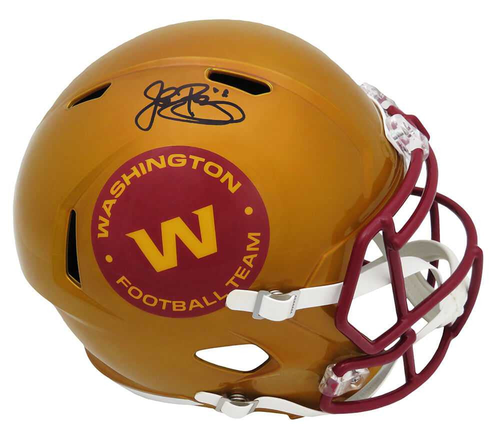 John Riggins Signed Washington Football Team FLASH Riddell Full Size Speed Helmet - Schwartz Authenticated