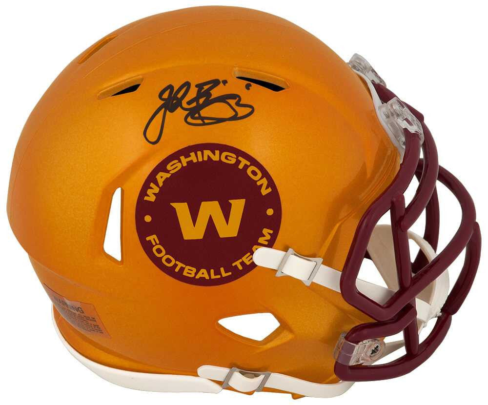 John Riggins Signed Washington Football Team FLASH Riddell Speed Mini Helmet - Schwartz Authenticated