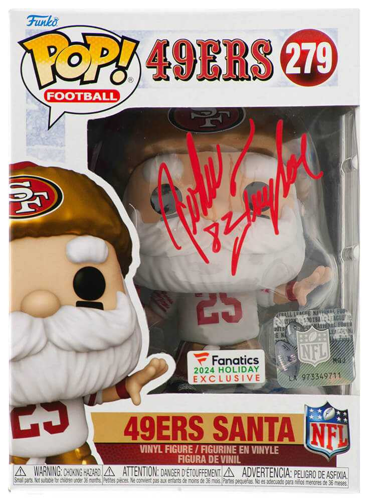 John Taylor Signed San Francisco 49ers SANTA Funko Pop Doll #279