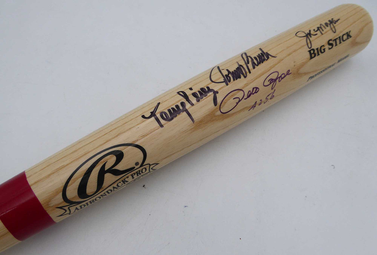 Johnny Bench, Pete Rose, Tony Perez and Joe Morgan Autographed Rawlings Bat Cincinnati Reds Fanatics Holo #A531218