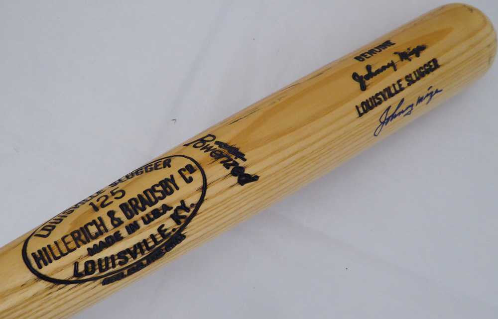 Johnny Mize Autographed Louisville Slugger Bat Yankees, Cardinals JSA #P20569