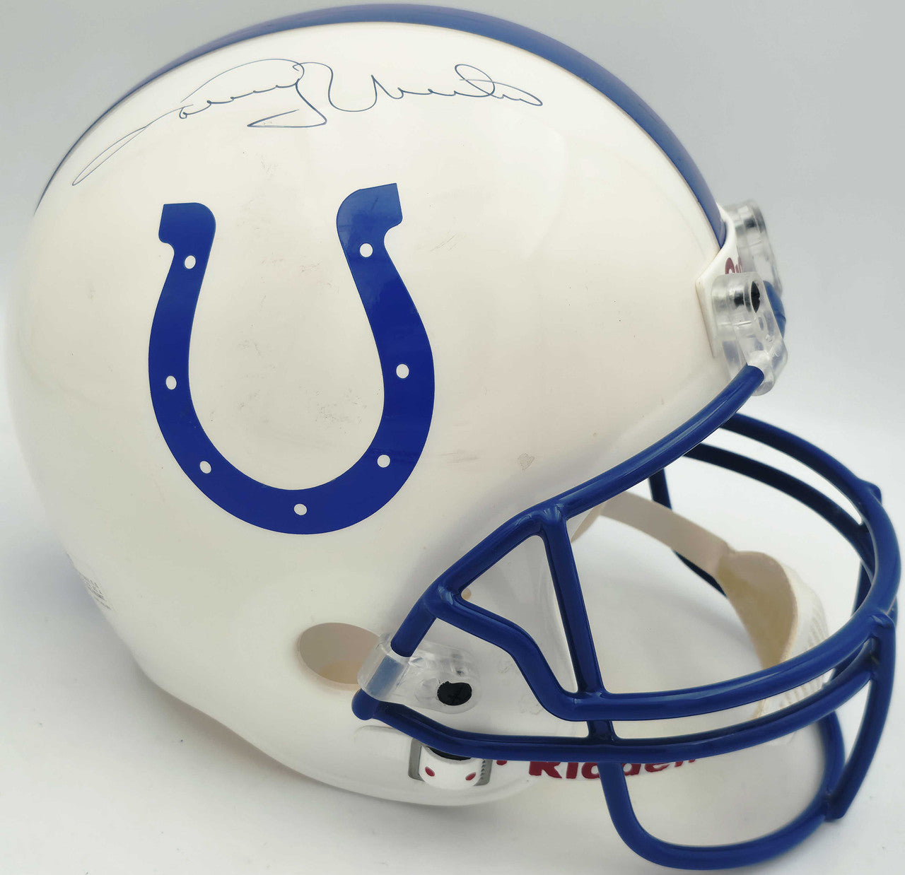 Johnny Unitas Autographed Baltimore Colts White Full Size Replica Helmet – PSA/DNA Hologram
