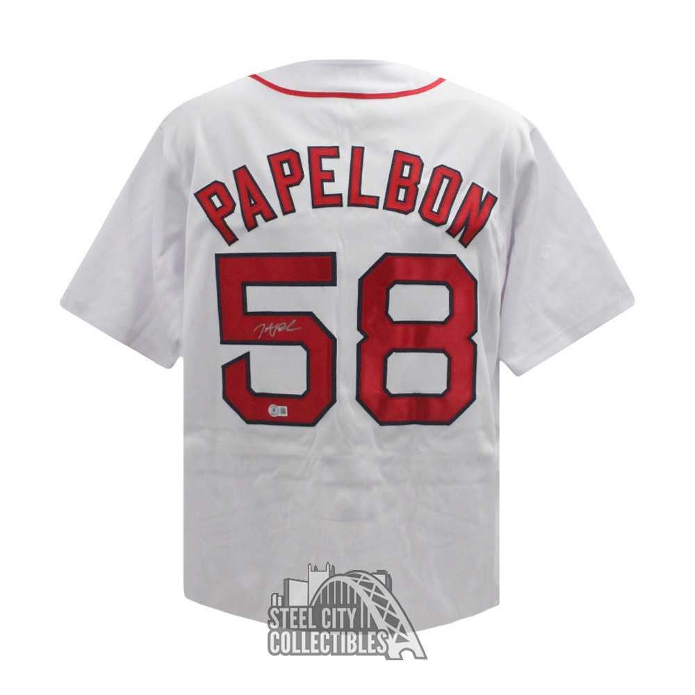 Jonathan Papelbon Autographed Boston Custom White Baseball Jersey - BAS