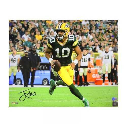 Jordan Love Autographed Green Bay Packers 16x20 Football Photo - BAS