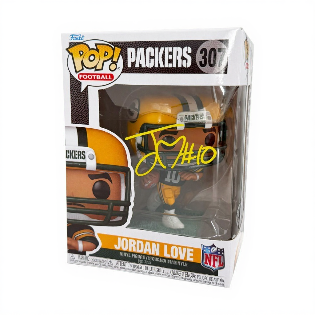 Jordan Love Signed Green Bay Packers Funko Pop (Yellow Ink) – Beckett BAS