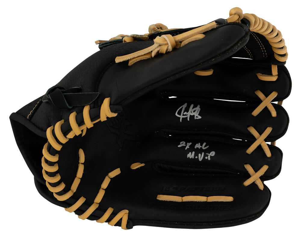 Juan Gonzalez Signed Franklin ProFlex Black Baseball Fielders Glove w/2x AL MVP - Schwartz Authenticated