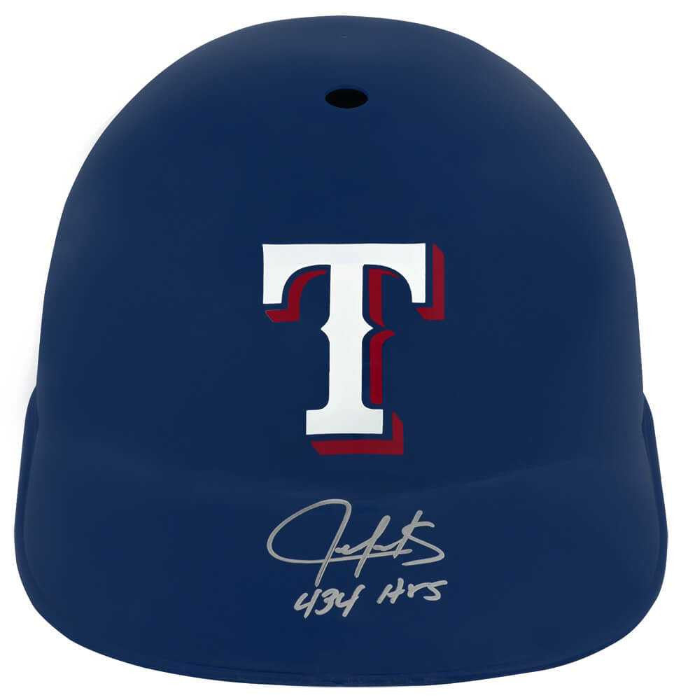 Juan Gonzalez Signed Texas Rangers Replica Souvenir Batting Helmet w/434 HR's - Schwartz Authenticated