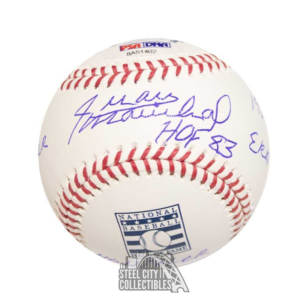 Juan Marichal Autographed Official Hall of Fame Baseball - PSA/DNA (8 Inscriptions)