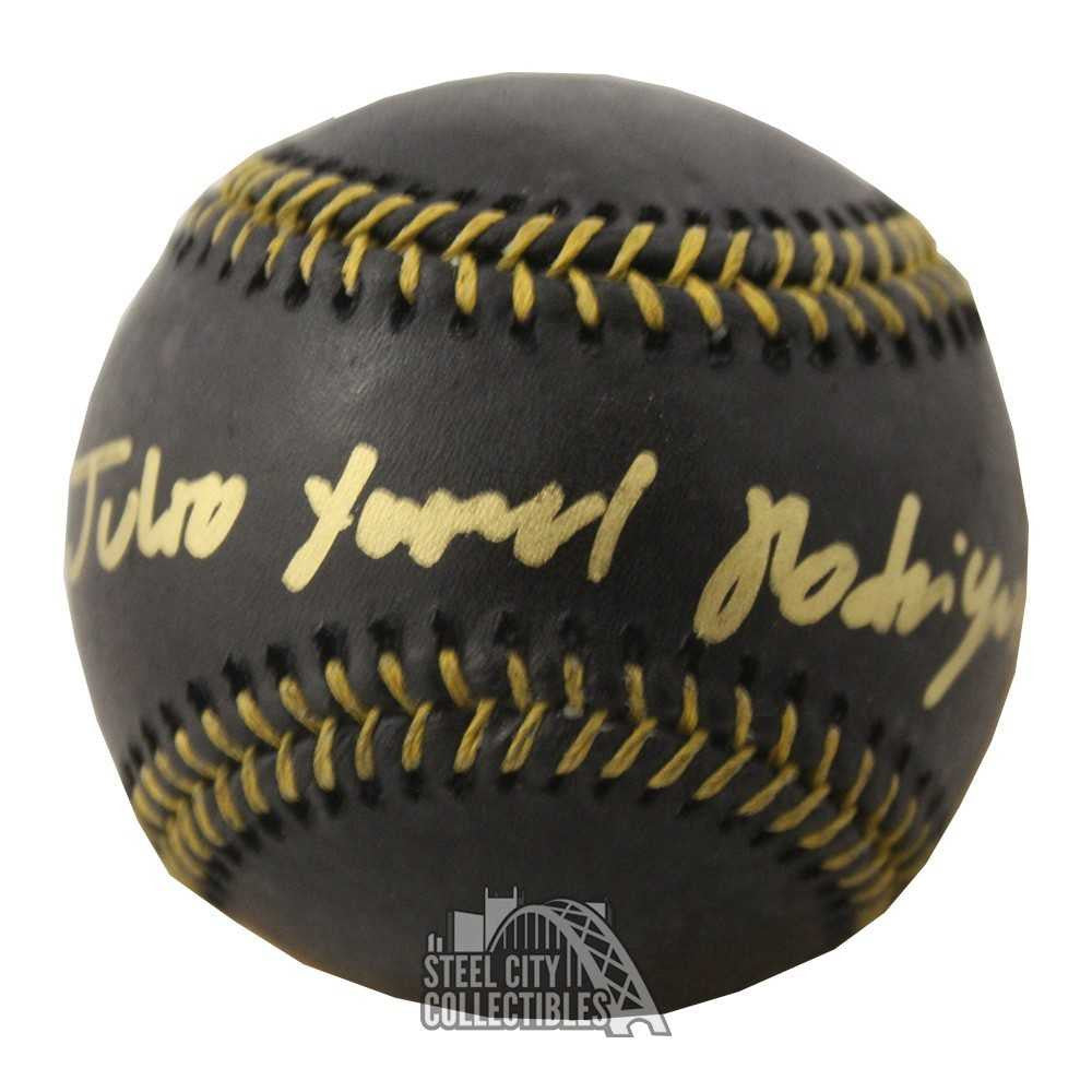 Julio Rodriguez Autographed Full Name Black Official MLB Baseball - JSA COA