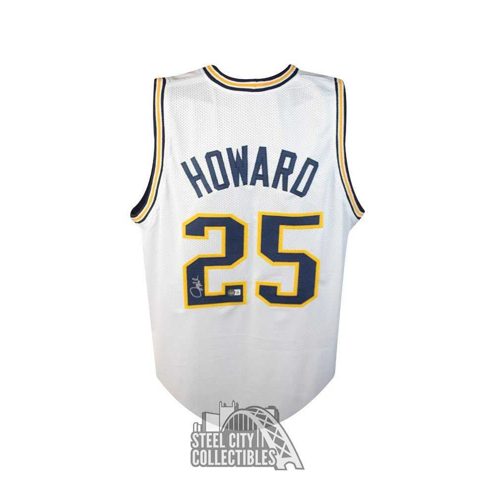 Juwan Howard Autographed Michigan Wolverines Custom White Basketball Jersey - BAS COA