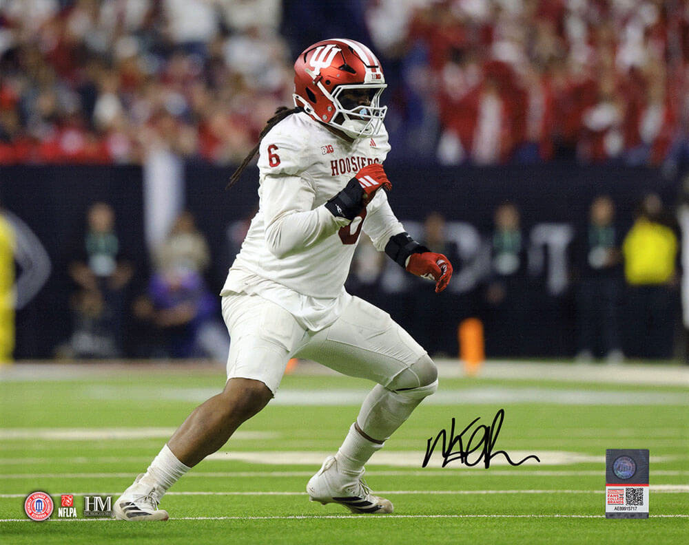Mikail Kamara Signed Indiana Hoosiers Action 8x10 Photo