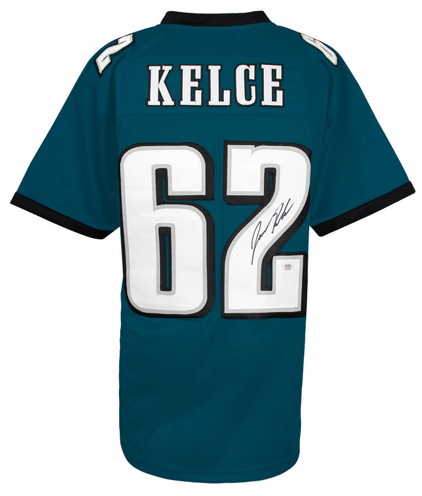 Philadelphia Eagles Jason Kelce Signed Green Custom  Jersey - PSA/DNA