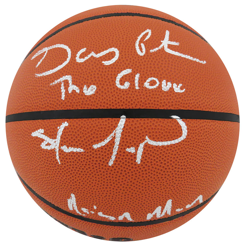 Gary Payton & Shawn Kemp Dual Signed Wilson I/O NBA Basketball w/The Glove, Reign Man