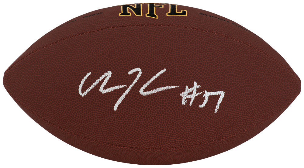 Olin Kreutz Signed Wilson Super Grip Full Size NFL Football