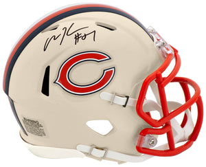 Olin Kreutz Signed Chicago Bears RETRO Riddell Speed Mini Helmet