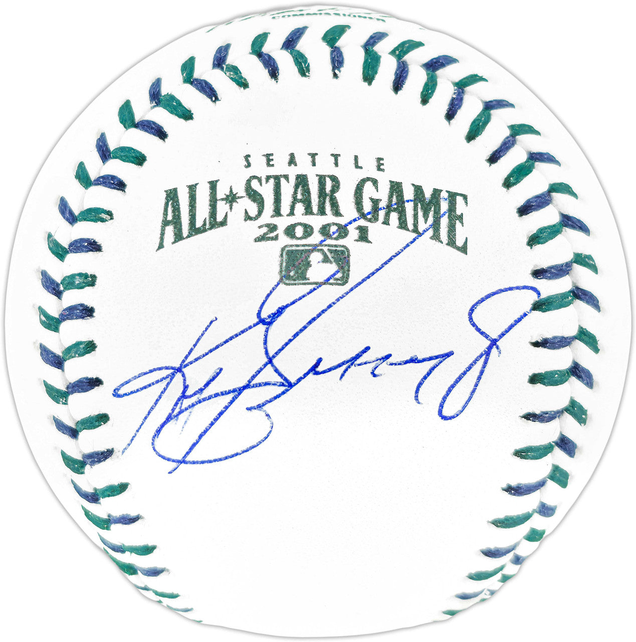 Ken Griffey Jr. Autographed 2001 All-Star Game Logo Baseball – Seattle Mariners – Beckett BAS Witness
