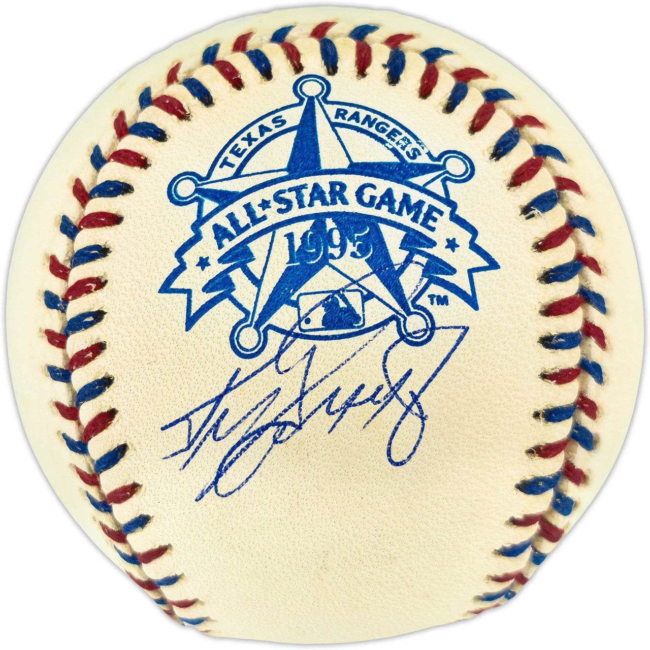 Ken Griffey Jr. Autographed Official 1995 All Star Game Logo Baseball Seattle Mariners Beckett BAS Witness #3W342021