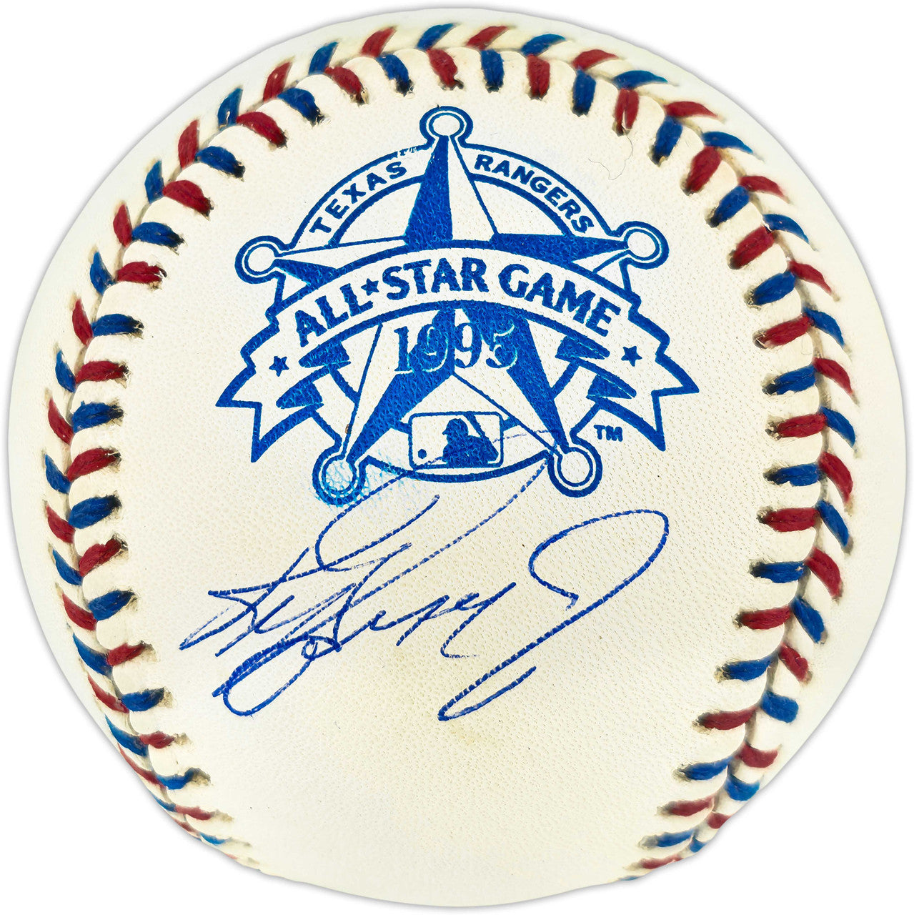 Ken Griffey Jr. Autographed Official 1995 All Star Game Logo Baseball Seattle Mariners Beckett BAS Witness #3W342022