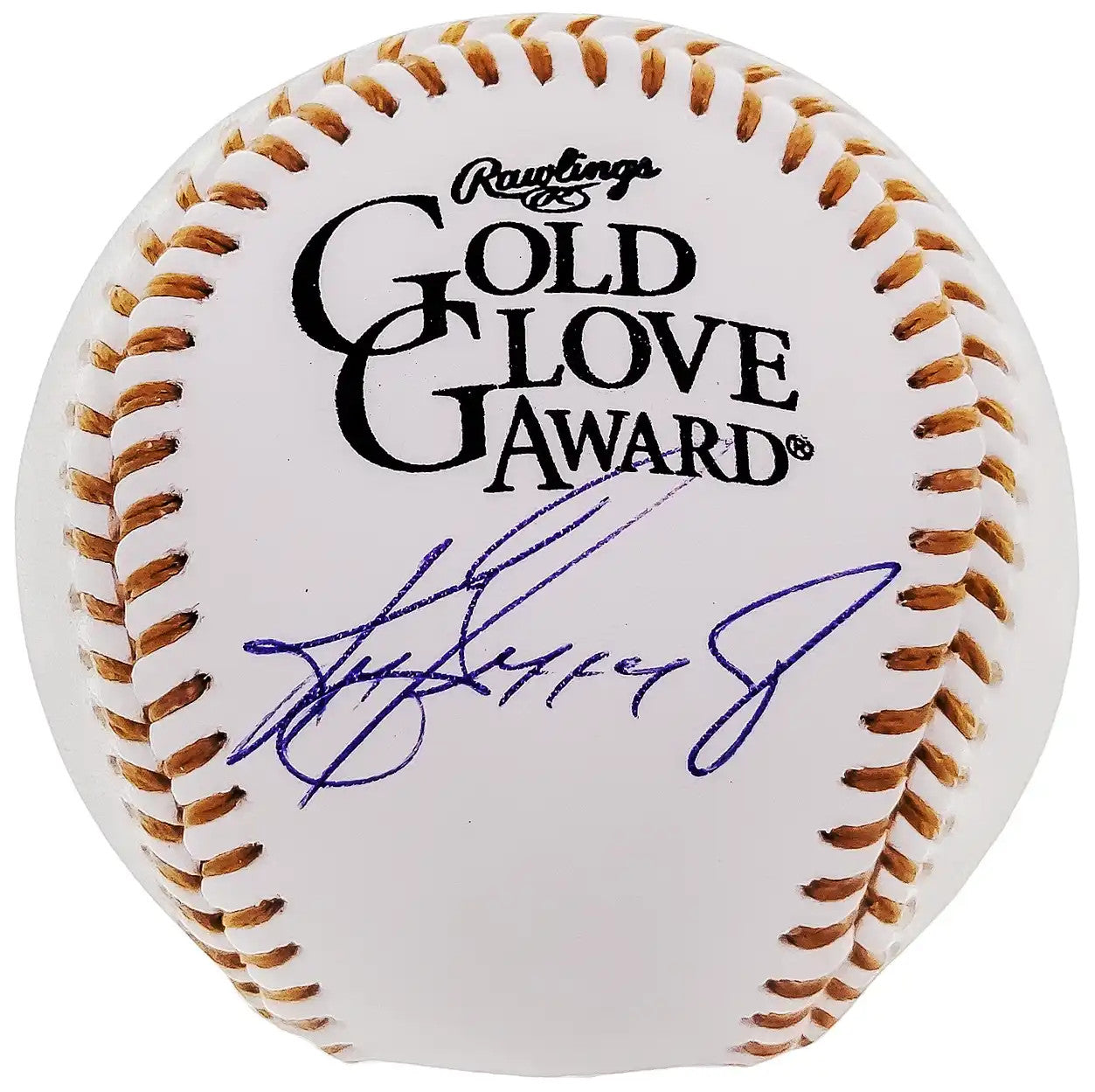 Ken Griffey Jr. Autographed Official Gold Glove Logo Baseball Seattle Mariners Beckett BAS QR