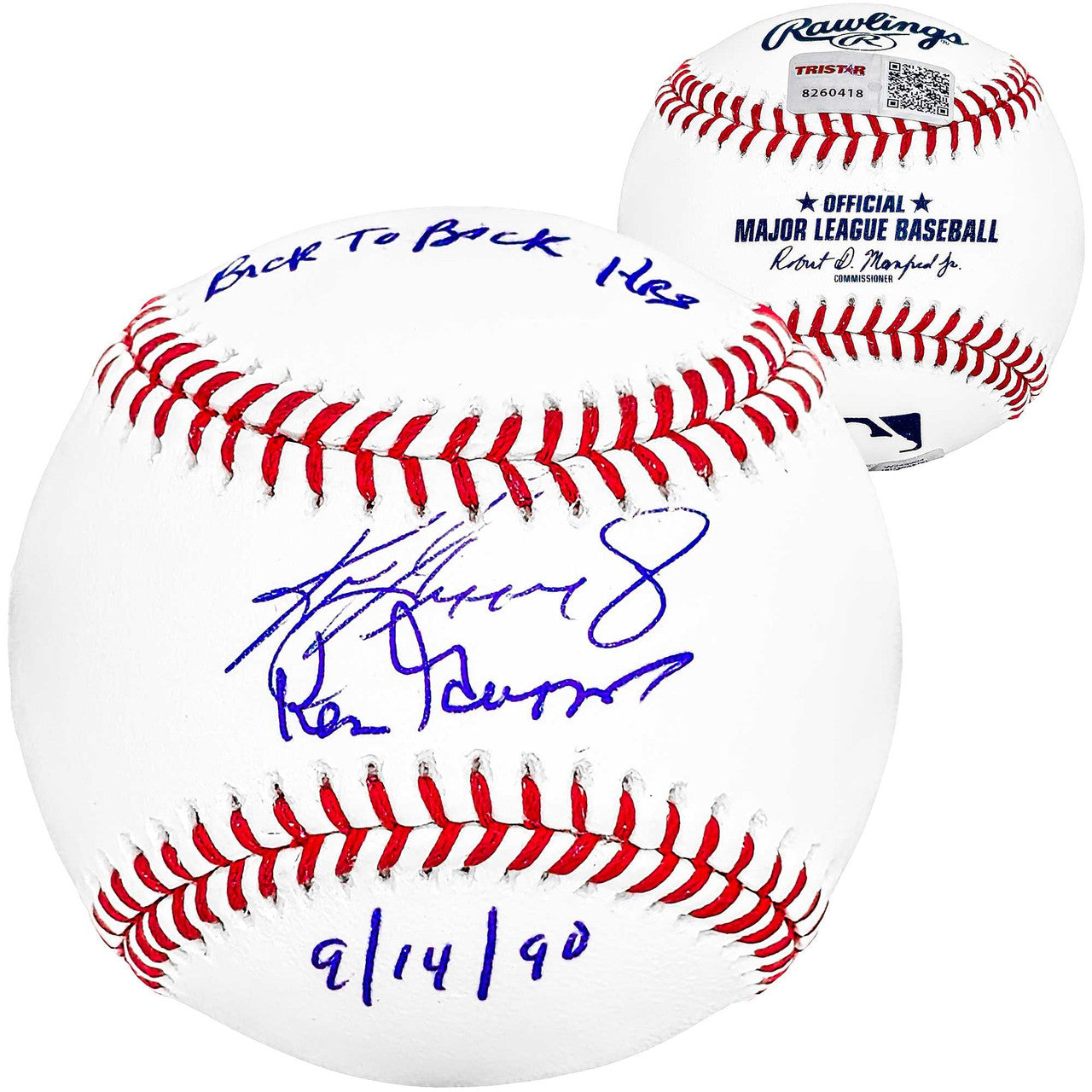 Griffey Jr. & Sr. Signed MLB Baseball “Back to Back HR” – BAS & Tristar