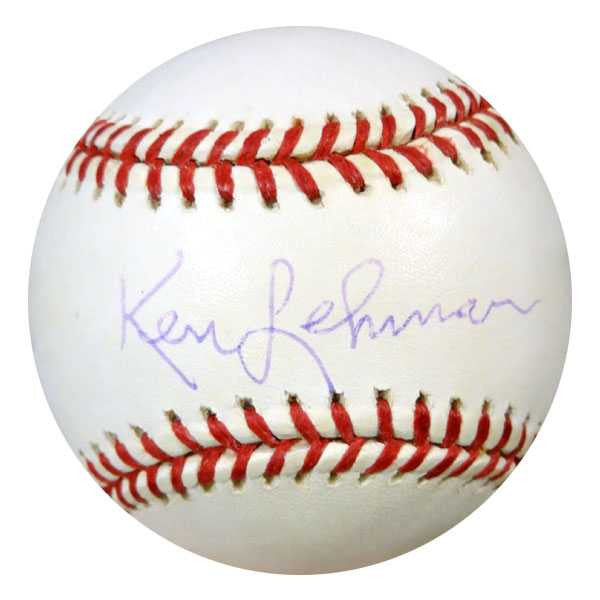 Ken Lehman Autographed NL Baseball Brooklyn Dodgers PSA/DNA #U58684
