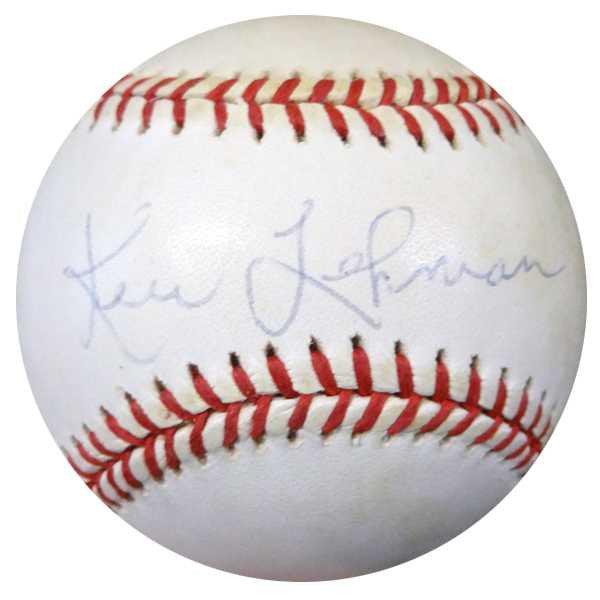 Ken Lehman Autographed NL Baseball Brooklyn Dodgers PSA/DNA #Z80270
