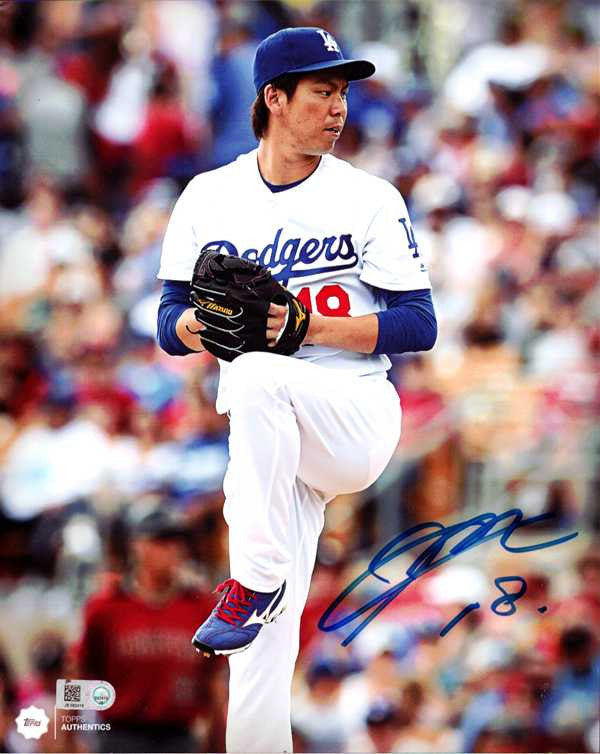 Kenta Maeda Autographed 8x10 Photo Los Angeles Dodgers MLB Holo