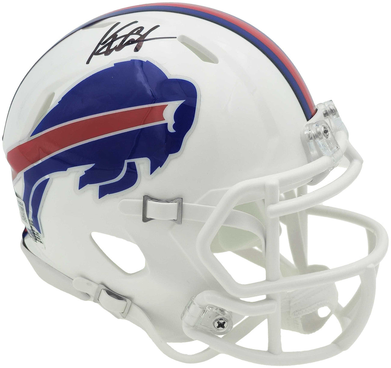 Keon Coleman Autographed Buffalo Bills White Speed Mini Helmet Beckett BAS Witness Stock #236174