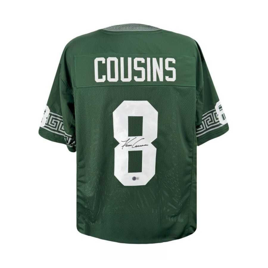 Kirk Cousins Autographed Michigan State Spartans Green Jersey – Beckett BAS COA