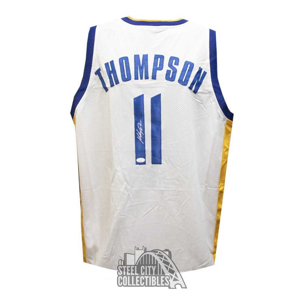 Klay Thompson Autographed Golden State Custom Basketball Jersey - BAS