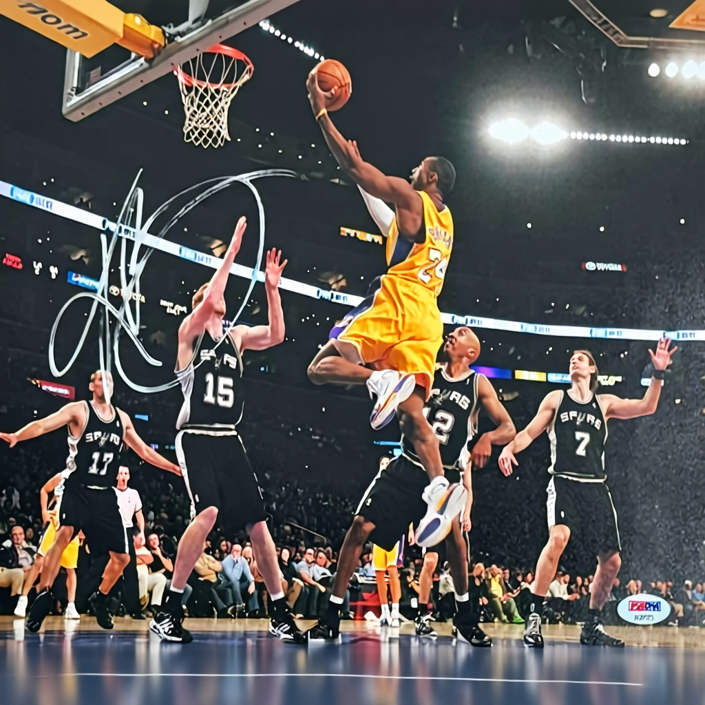Kobe Bryant Signed Los Angeles Lakers 11x14 Lay-Up Photo – PSA/DNA Certified