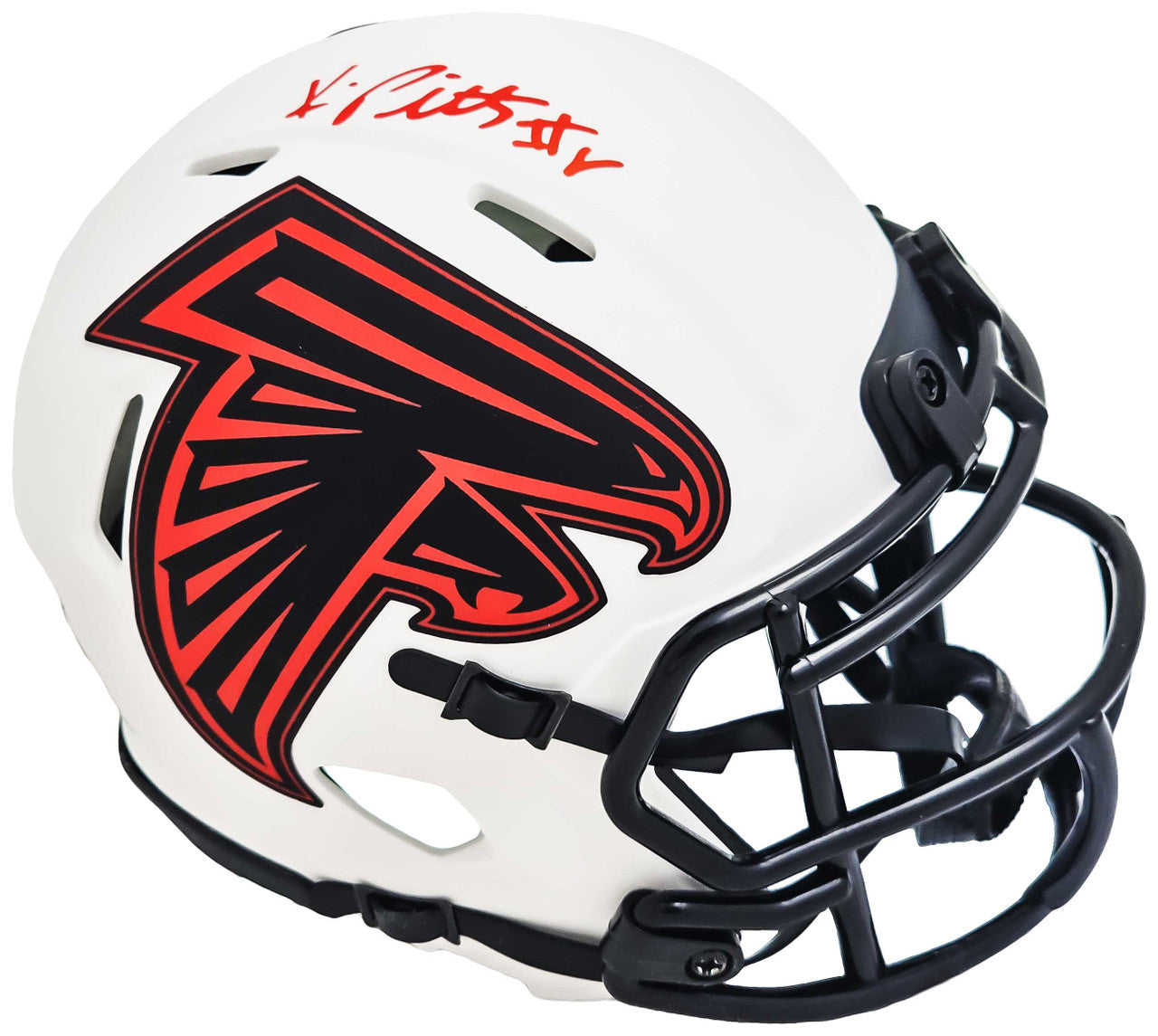 Kyle Pitts Signed Atlanta Falcons Lunar Eclipse White Riddell Speed Mini Helmet – Beckett BAS Witness